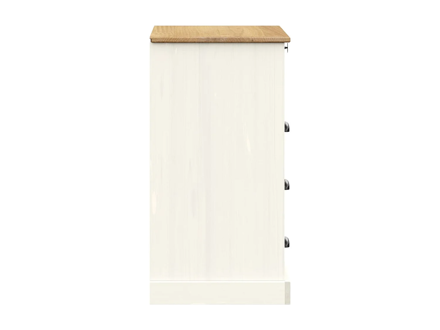 Armário com gavetas VIGO 80x40x76 cm pinho maciço branco