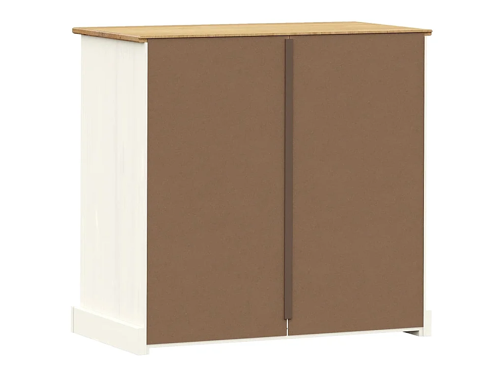 Ladekast VIGO 80x40x76 cm massief grenenhout wit