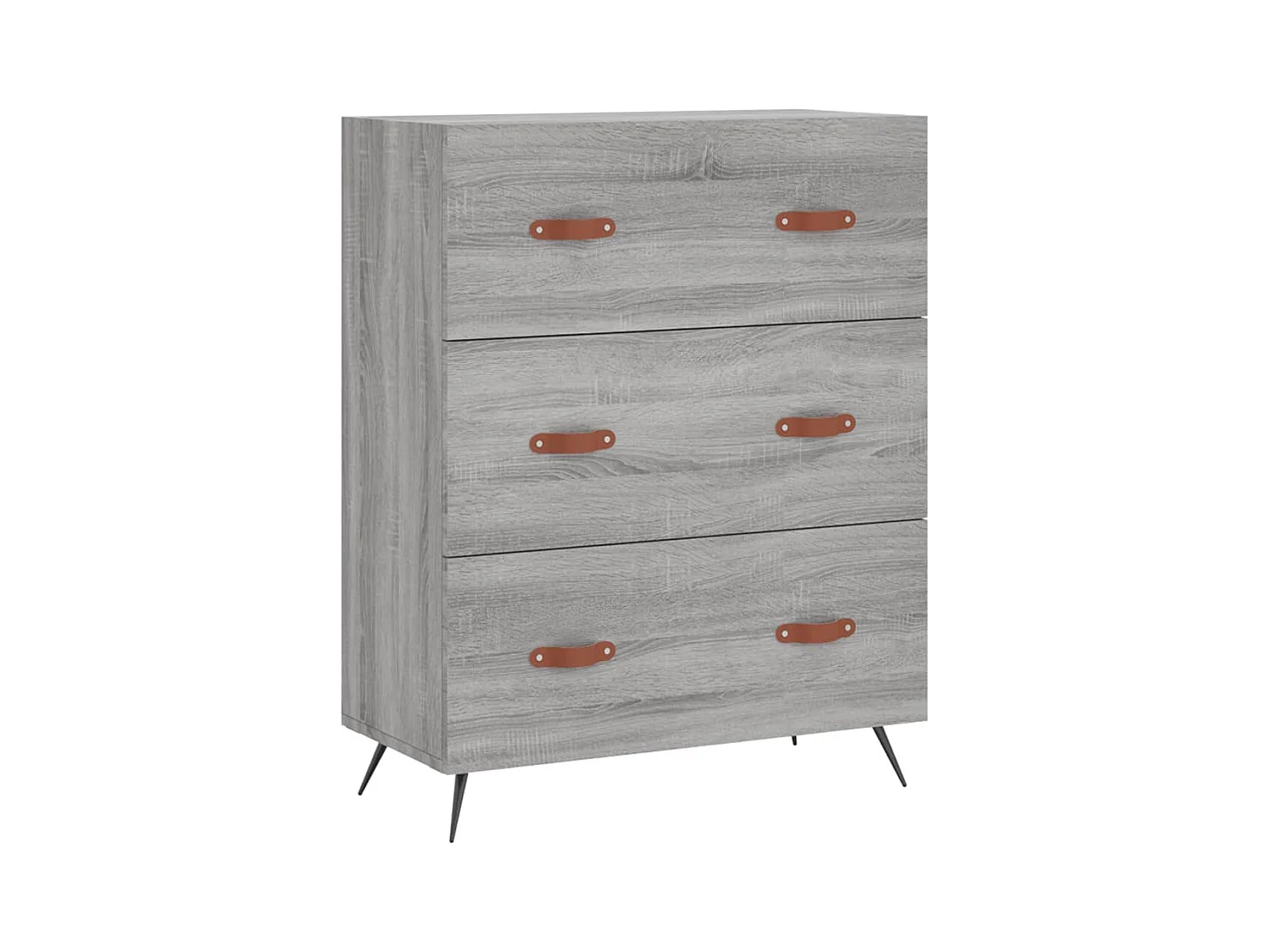 Commode sonoma gris 69,5 x 34 x 90 cm bois d'ingénierie