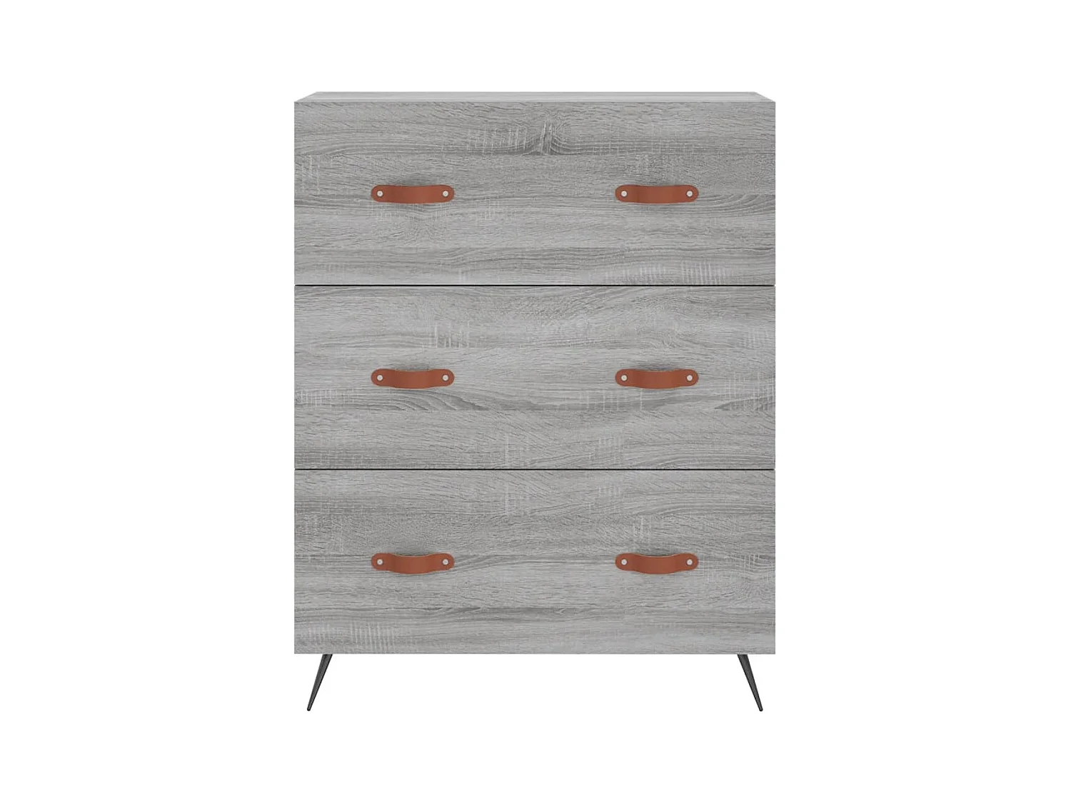 Commode sonoma gris 69,5 x 34 x 90 cm bois d'ingénierie
