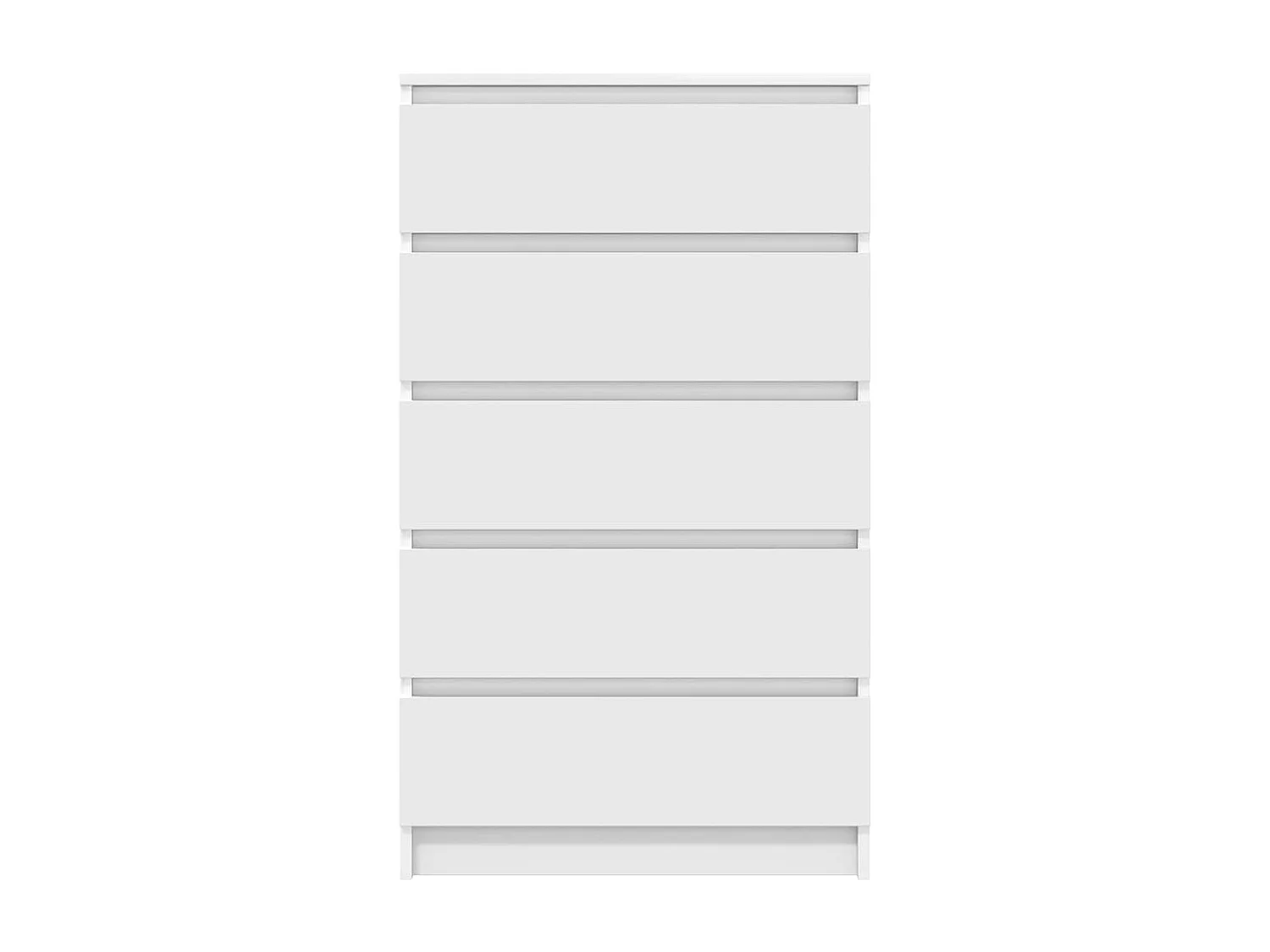 Ladekast 60x36x103 cm bewerkt hout wit