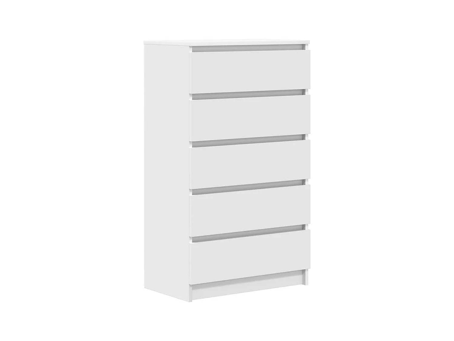 Schubladenschrank Weiß 60x36x103 cm Holzwerkstoff