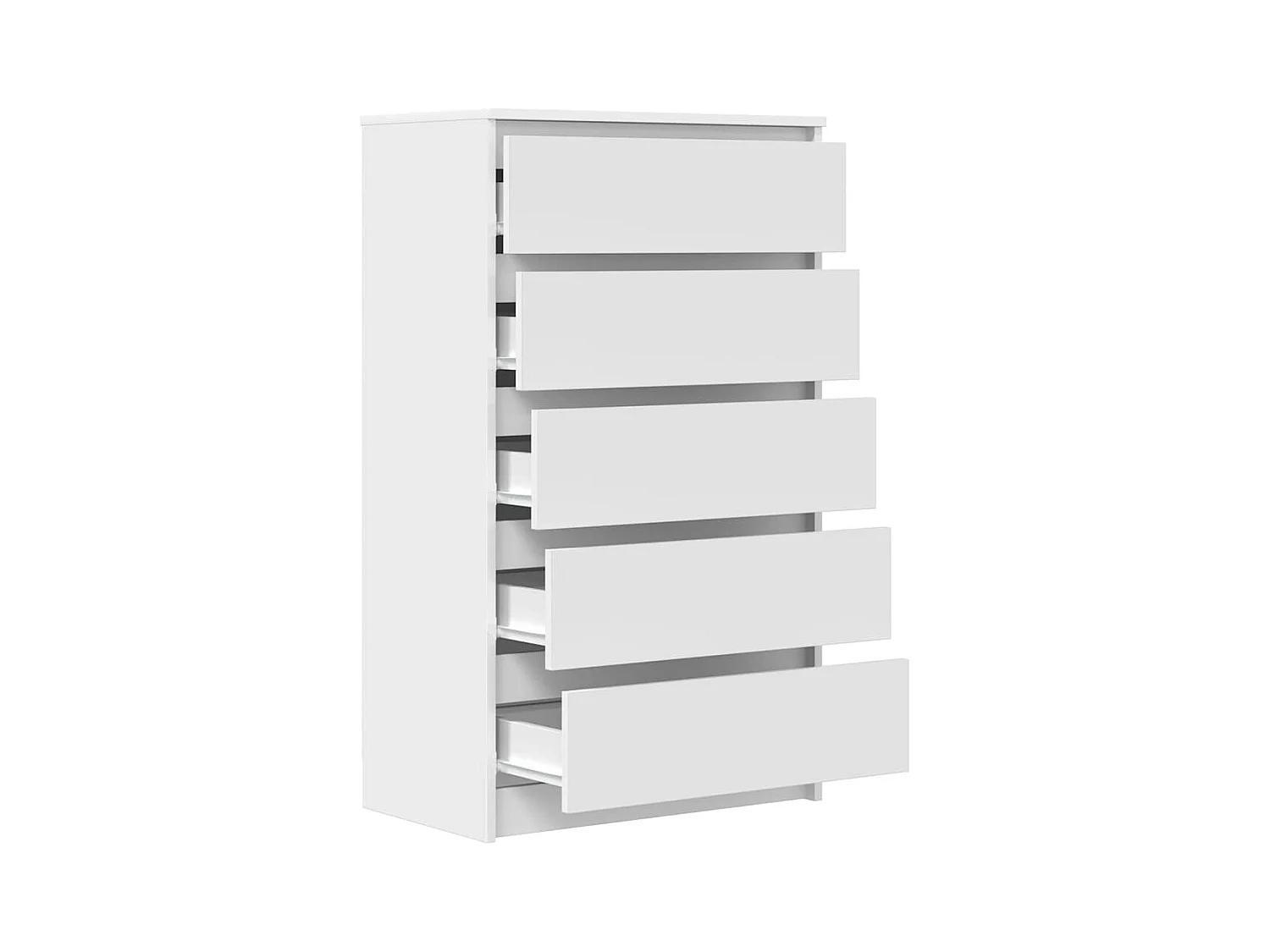 Schubladenschrank Weiß 60x36x103 cm Holzwerkstoff
