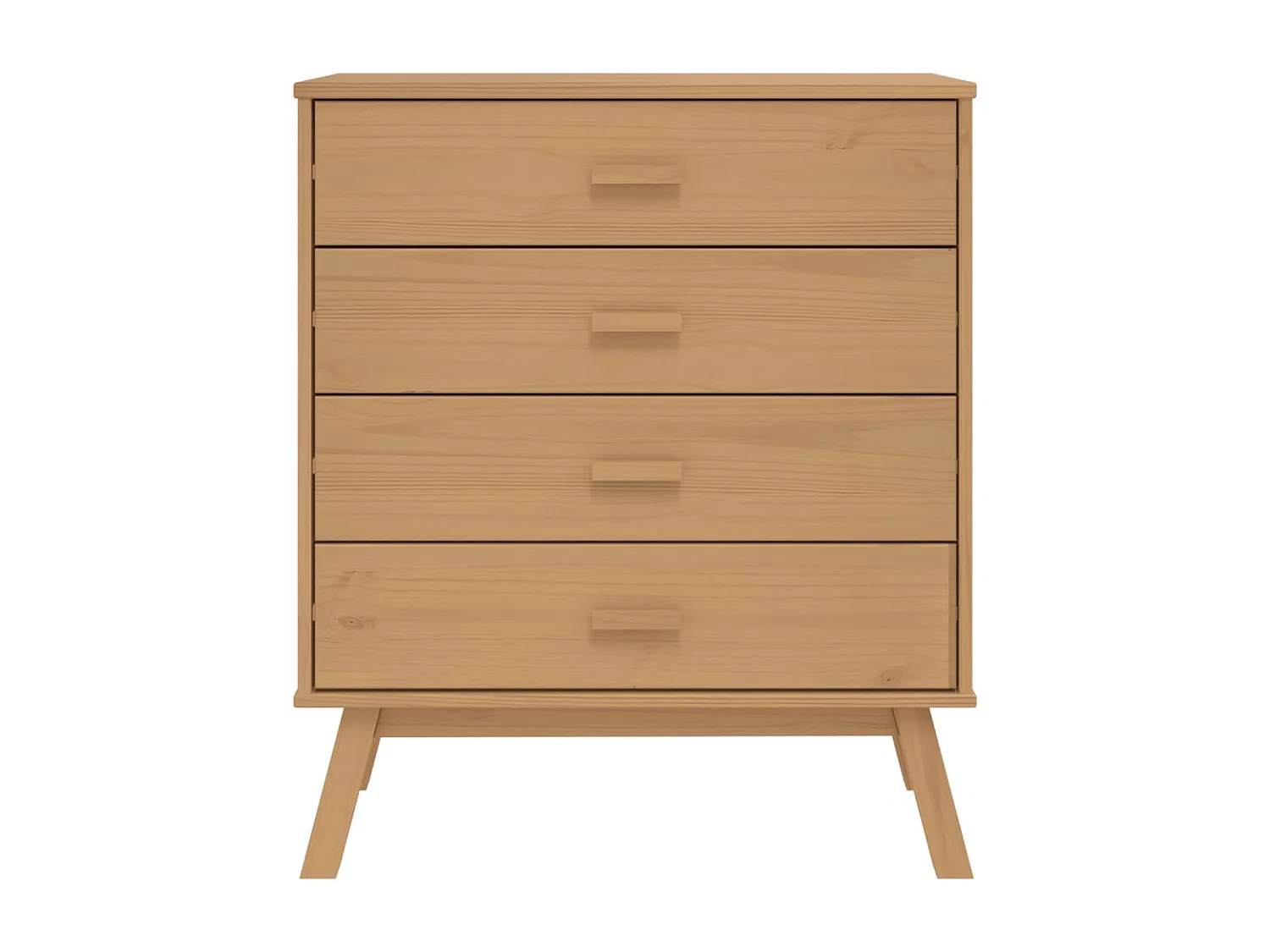 Cassettiera OLDEN Marrone in Legno Massello di Pino