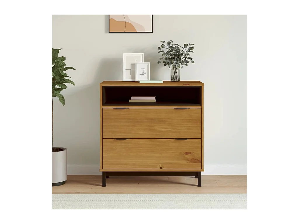 Commode FLAM 80x40x80 cm bois de pin massif