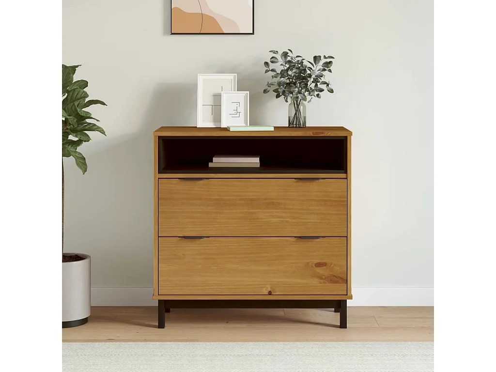Commode FLAM 80x40x80 cm bois de pin massif