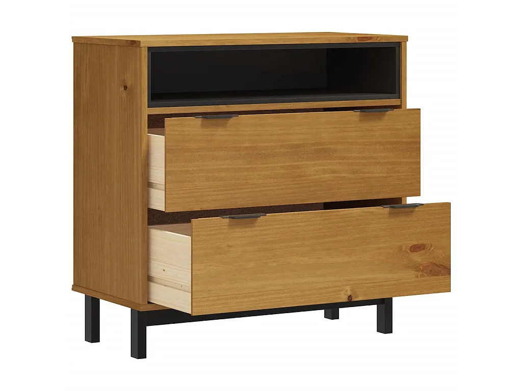 Commode FLAM 80x40x80 cm bois de pin massif