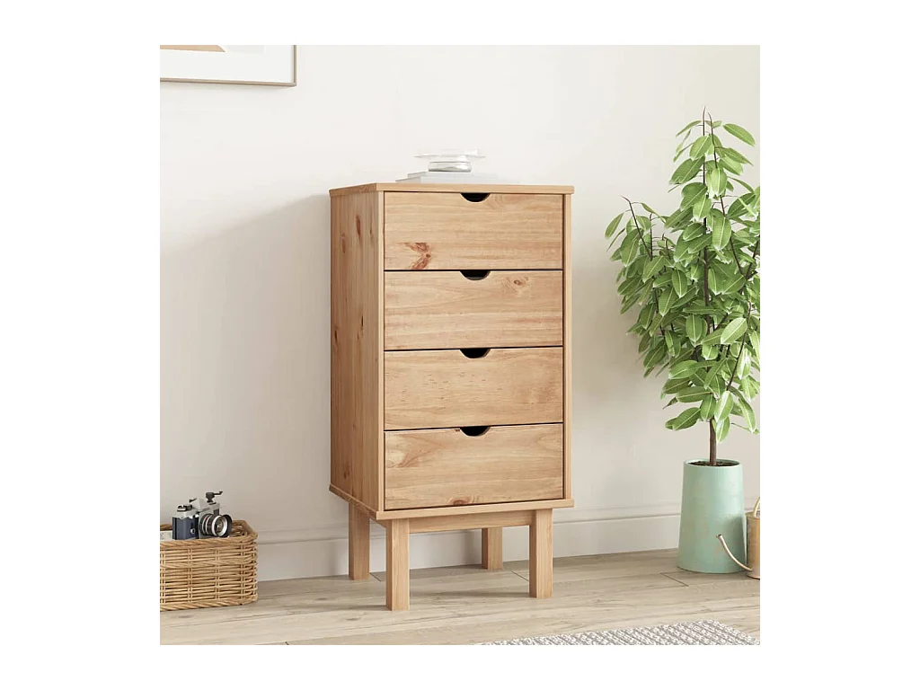 Commode OTTA 45x39x90 cm bois de pin massif