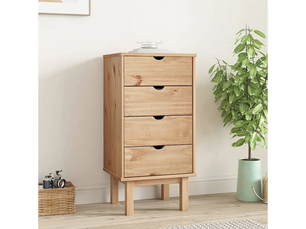 Commode OTTA 45x39x90 cm bois de pin massif