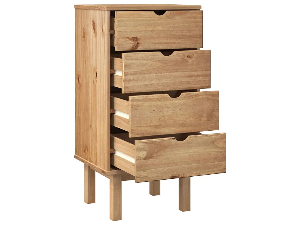 Commode OTTA 45x39x90 cm bois de pin massif