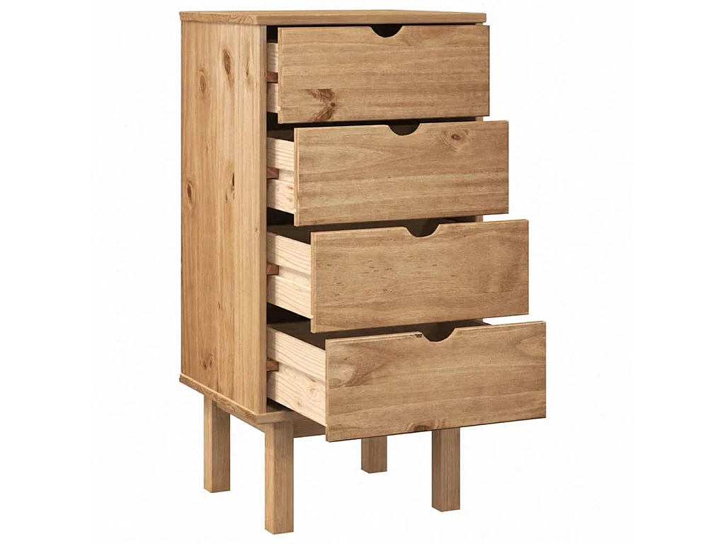 Commode OTTA 45x39x90 cm bois de pin massif