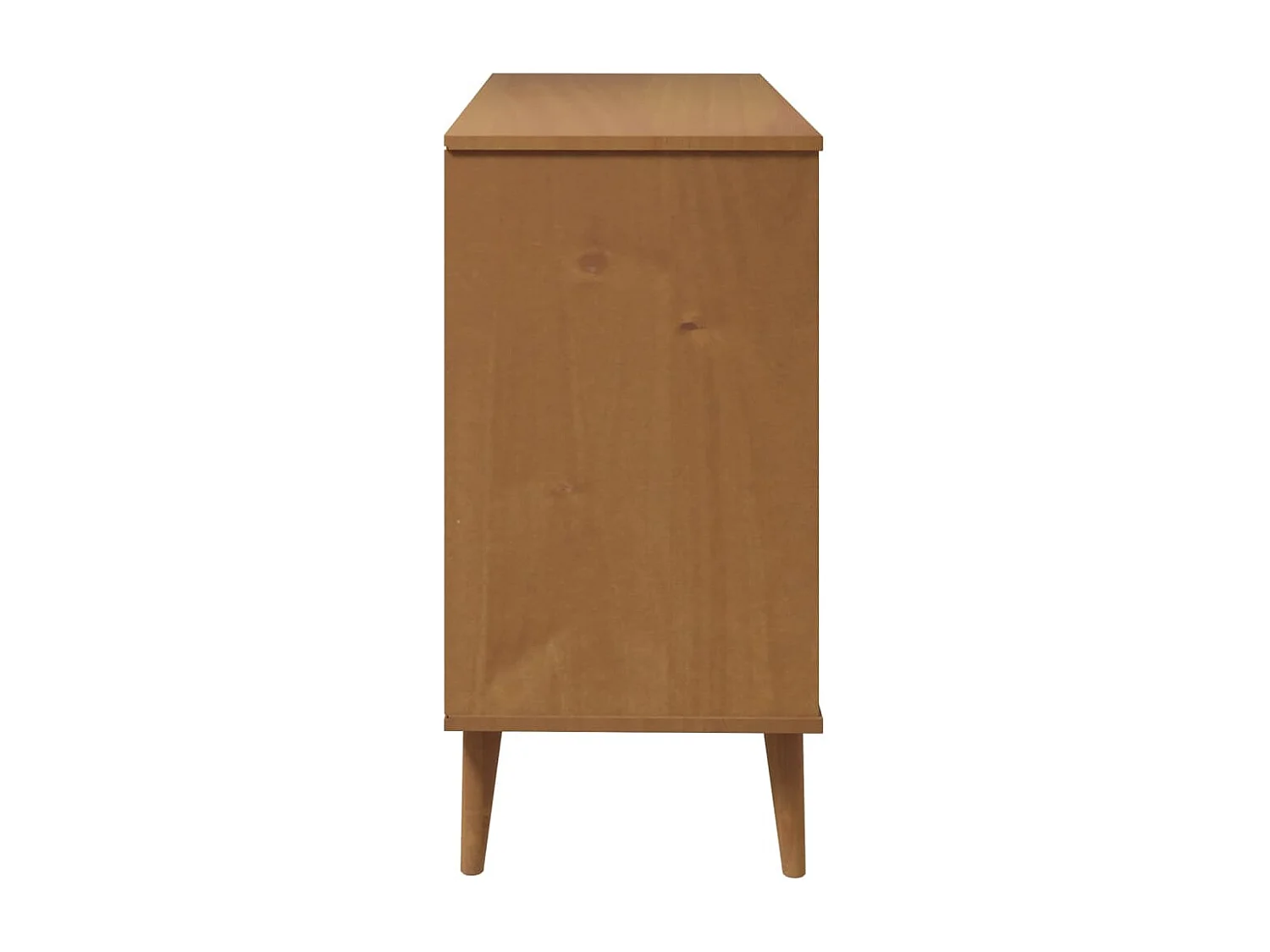 Commode MOLDE Marron 113x40x80 cm Bois de pin massif