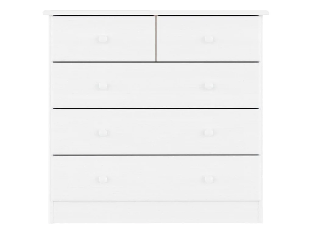 Cómoda ALTA 77x35x73 cm madeira de pinho maciça branco