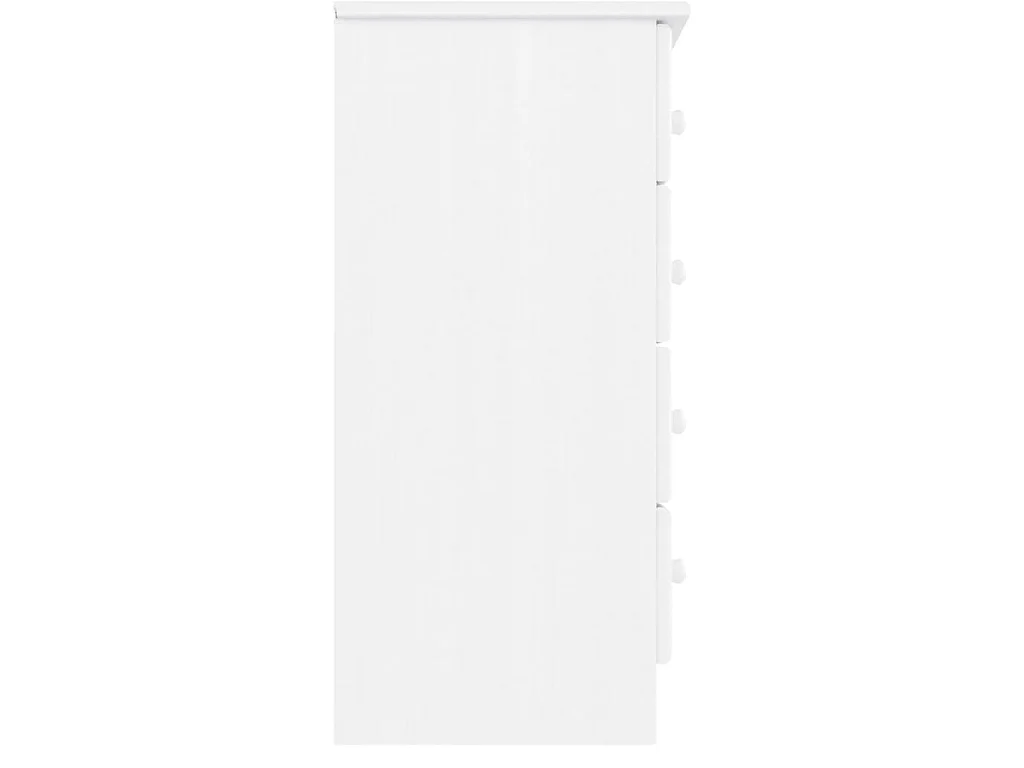 Cómoda ALTA 77x35x73 cm madeira de pinho maciça branco