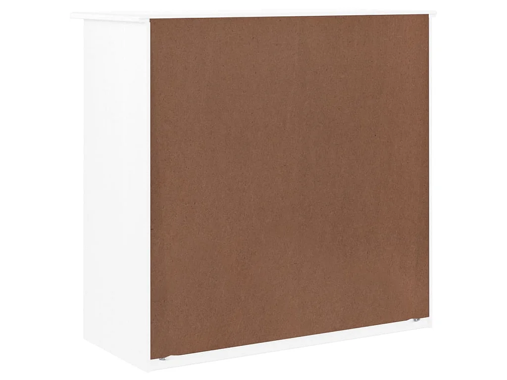 Cómoda ALTA 77x35x73 cm madeira de pinho maciça branco