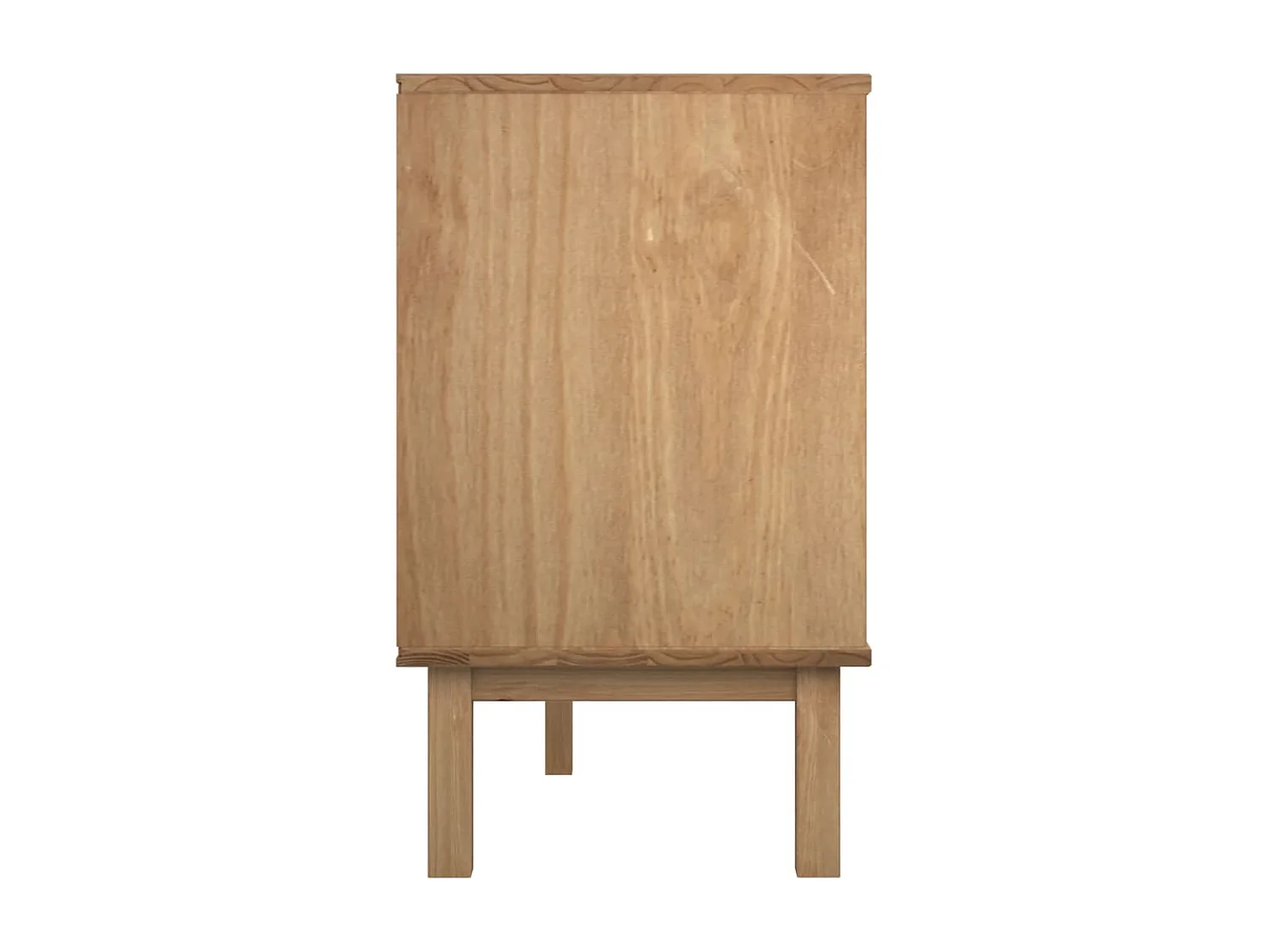 Commode OTTA marron et gris 111x43x73,5 cm bois de pin massif