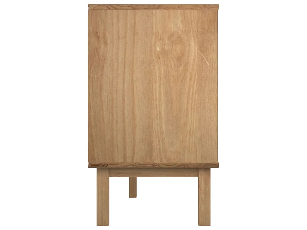 Ladekast OTTA 111x43x73,5 cm grenenhout bruin en grijs