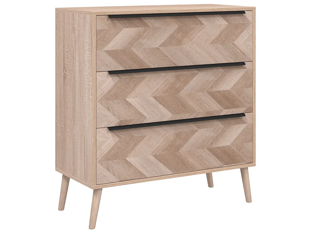 Kommode Lusk 03A Sonoma-Eiche 80x38,5x87 cm