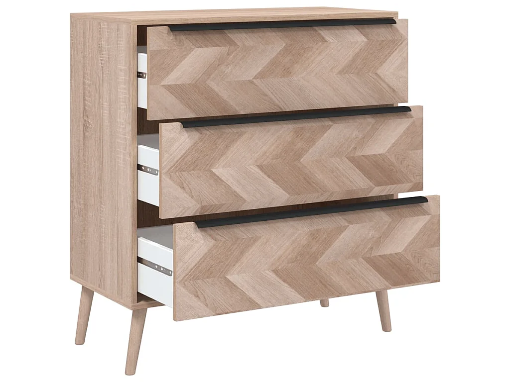 Kommode Lusk 03A Sonoma-Eiche 80x38,5x87 cm