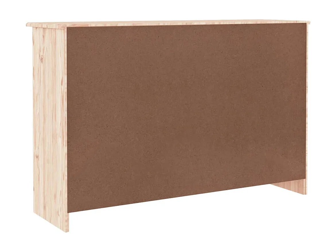 Cassettiera ALTA 112x35x73 cm in Legno Massello di Pino