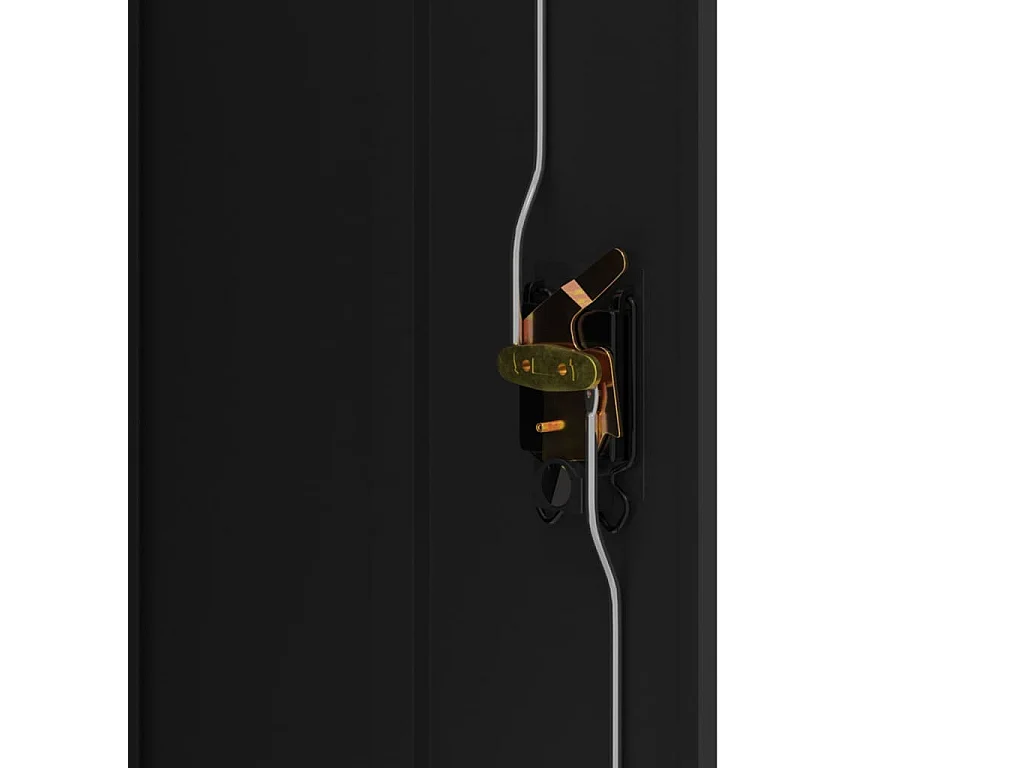 Armadio Classificatore Nero 90x40x105 cm in Acciaio