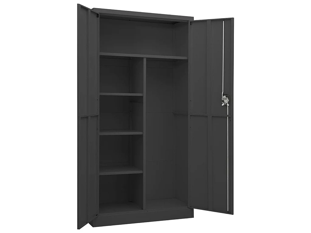 Armoire à casiers Anthracite 90x40x180 cm Acier