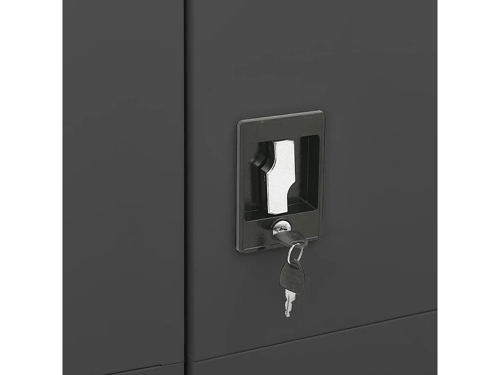 Armoire à casiers Anthracite 90x40x180 cm Acier