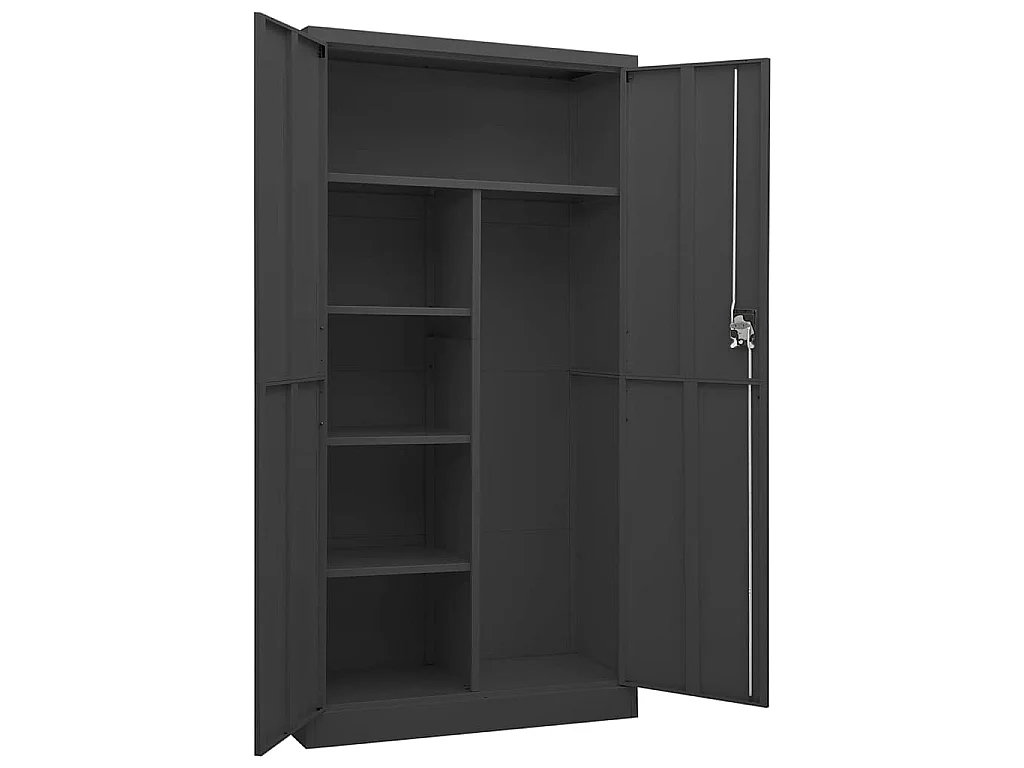 Armoire à casiers Anthracite 90x40x180 cm Acier
