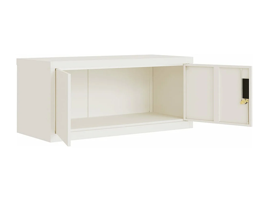 Classeur blanc 90x40x40 cm acier