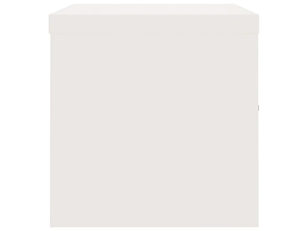 Archiefkast 90x40x40 cm staal wit