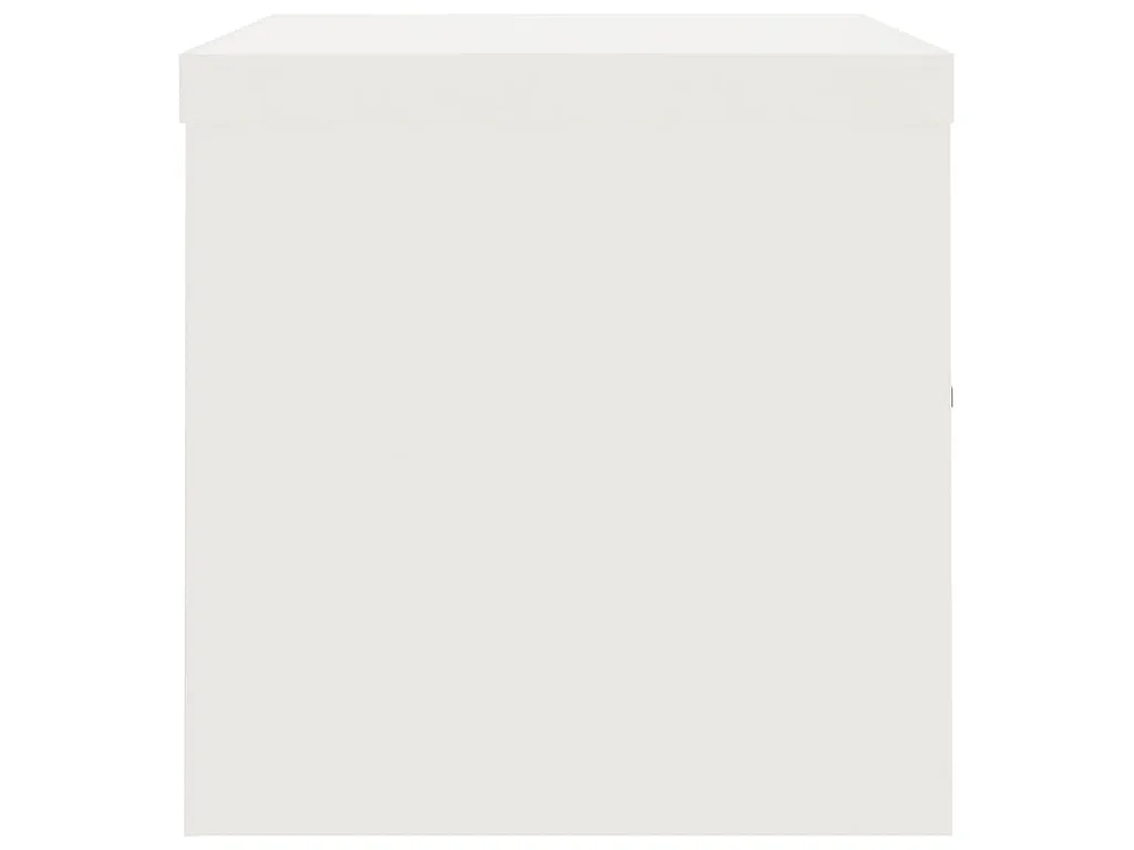 Archiefkast 90x40x40 cm staal wit