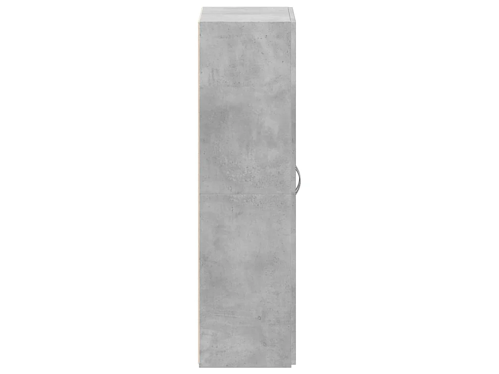 Armario archivador madera ingeniería gris hormigón 60x32x115 cm