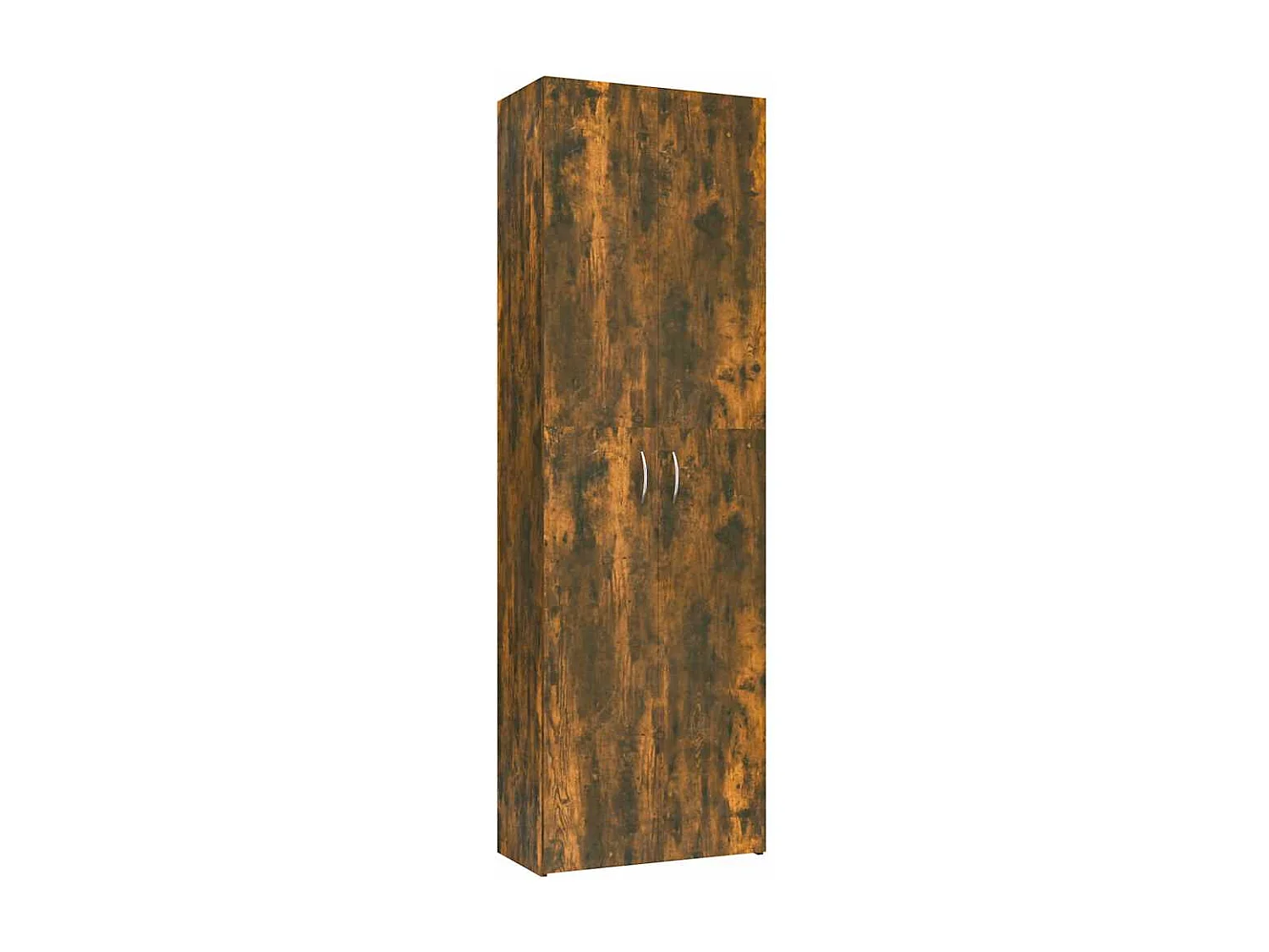 Armadio per Ufficio Rovere Fumo 60x32x190 cm Legno Multistrato