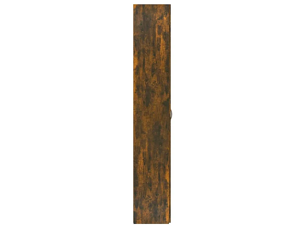 Armoire de bureau Chêne fumé 60x32x190 cm Bois d'ingénierie