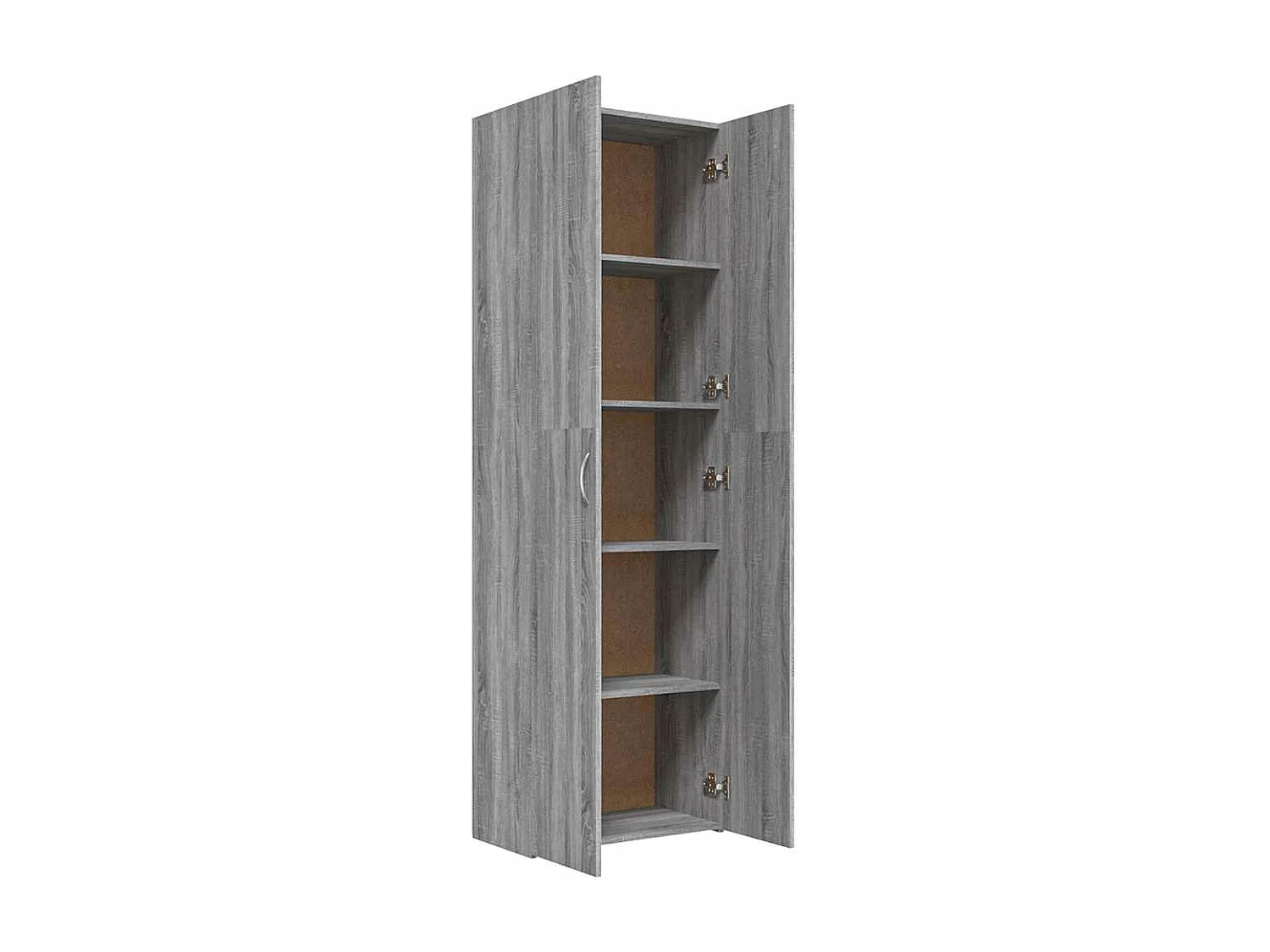 Armoire de bureau Sonoma gris 60x32x190 cm Bois d'ingénierie