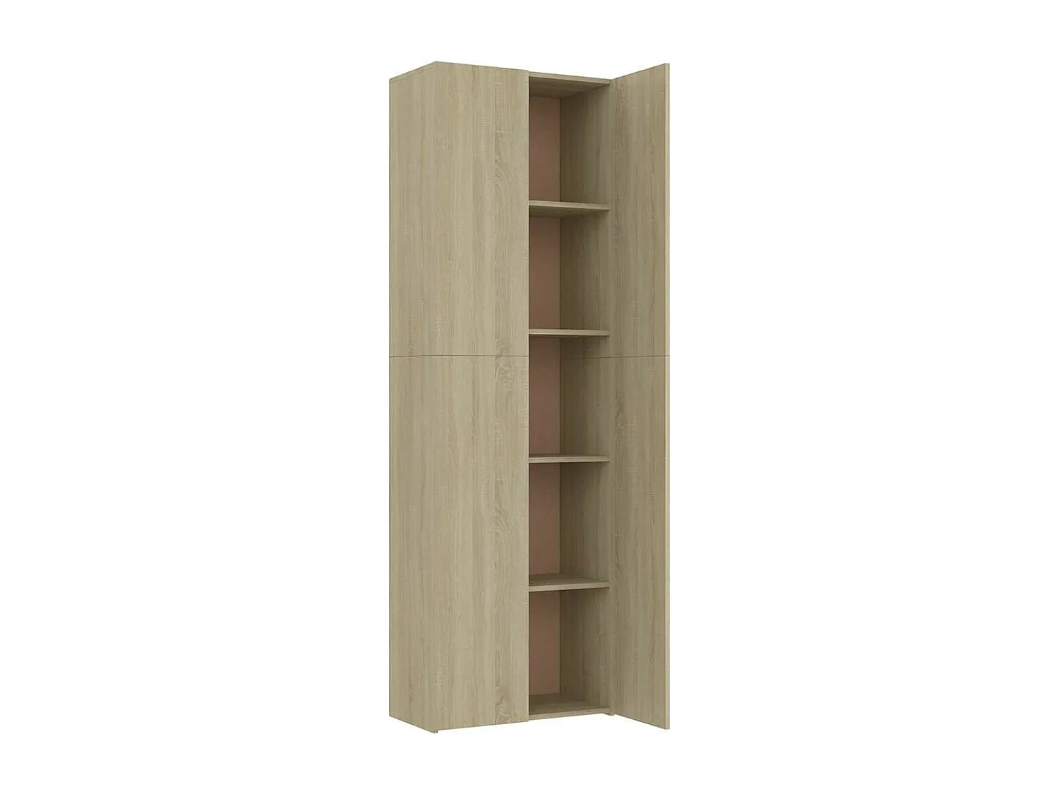 Armoire de bureau Chêne sonoma 60x32x190 cm Bois d'ingénierie