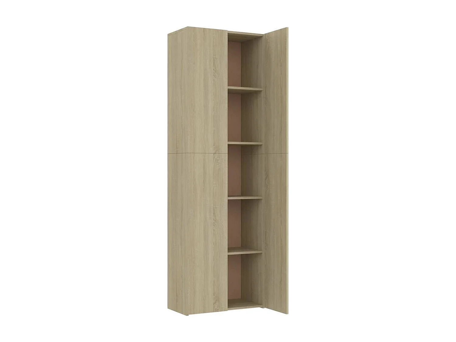 Büroschrank Sonoma-Eiche 60x32x190 cm Holzwerkstoff