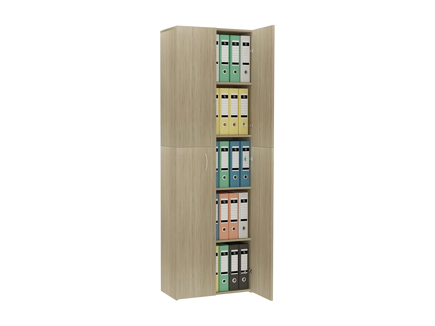 Büroschrank Sonoma-Eiche 60x32x190 cm Holzwerkstoff