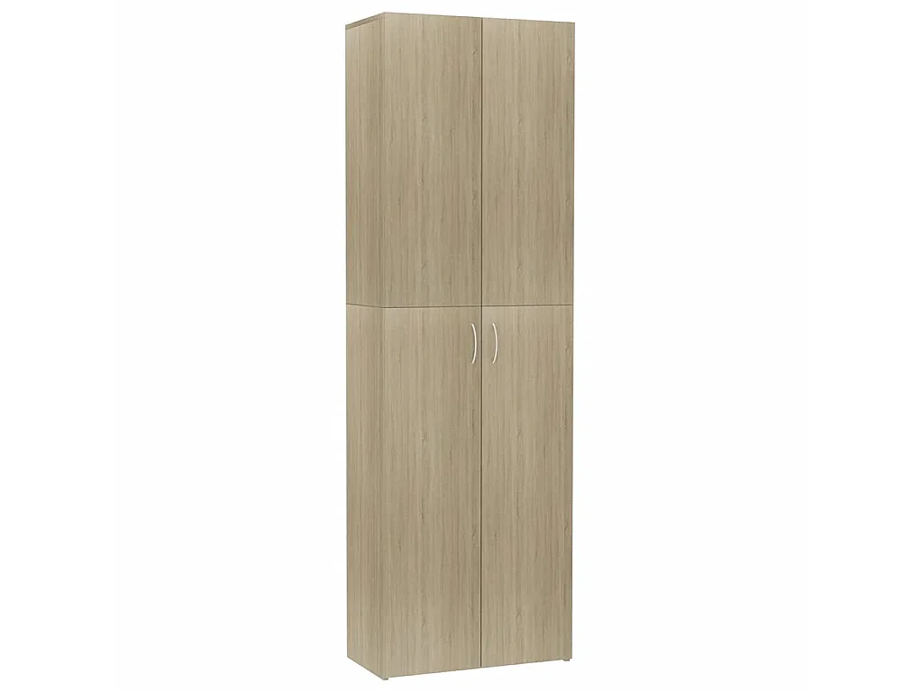 Armoire de bureau Chêne sonoma 60x32x190 cm Bois d'ingénierie