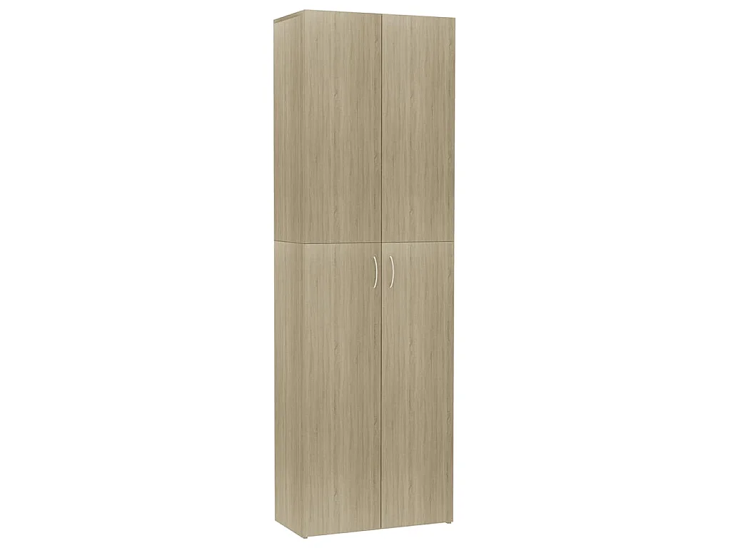 Armoire de bureau Chêne sonoma 60x32x190 cm Bois d'ingénierie