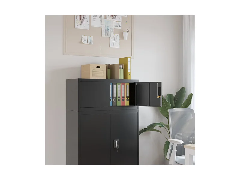 Classeur noir 90x40x40 cm acier