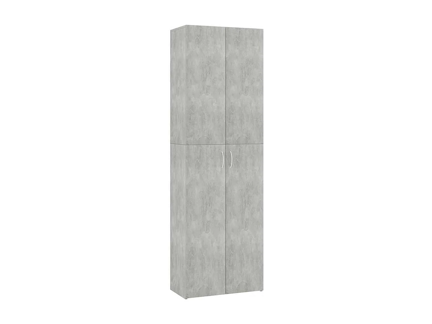 Armoire de bureau Gris béton 60x32x190 cm Bois d'ingénierie