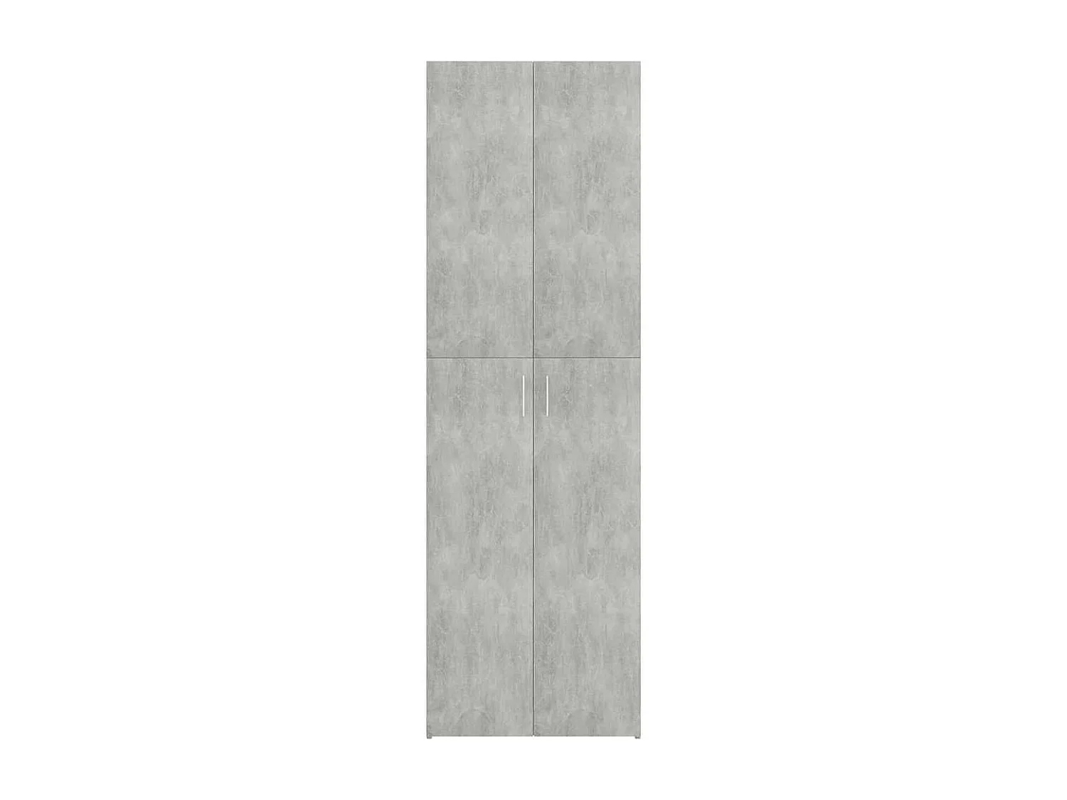 Armoire de bureau Gris béton 60x32x190 cm Bois d'ingénierie