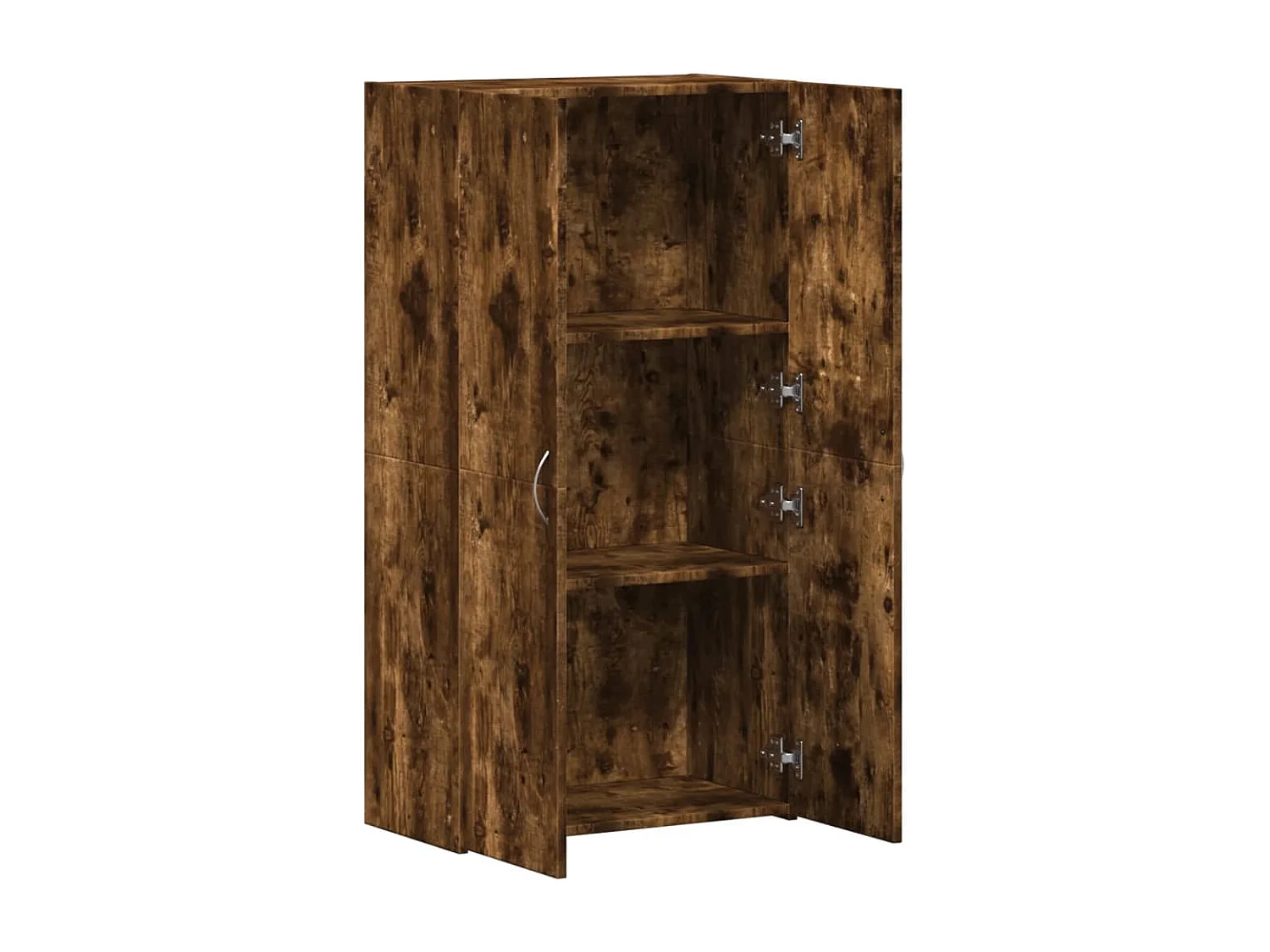 Armoire de classement chêne fumé 60x32x115 cm bois d'ingénierie