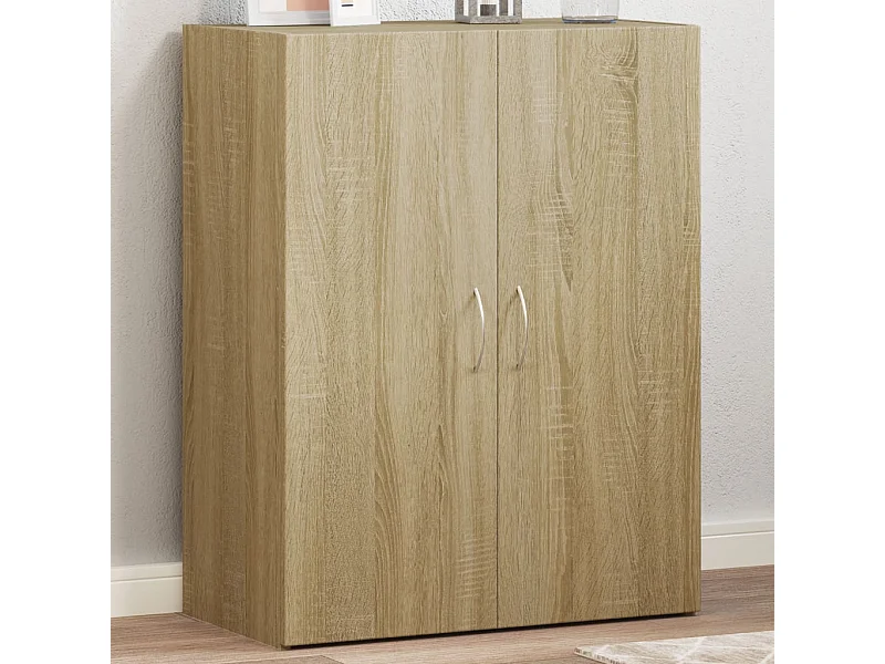 Schedario Rovere Sonoma 60x32x77,5 cm in Legno Multistrato