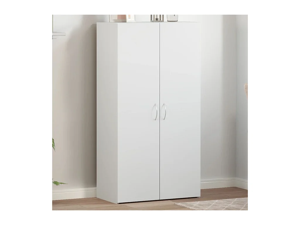 Armoire de classement blanc 60x32x115 cm bois d'ingénierie