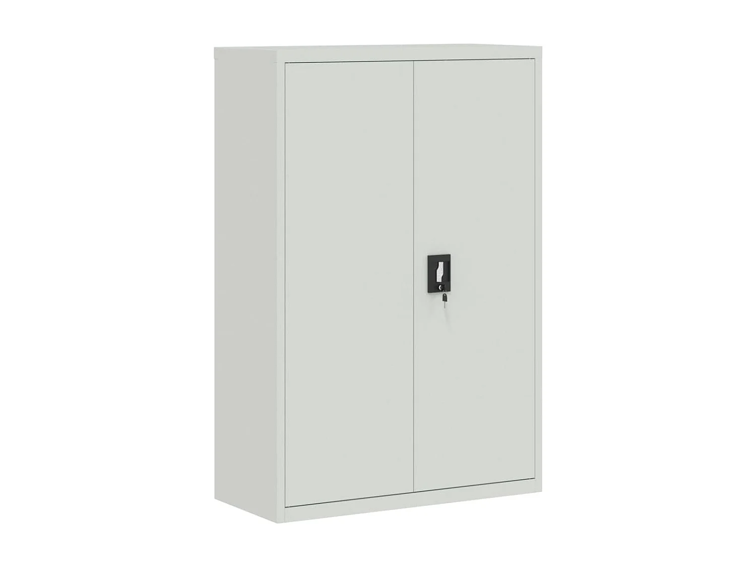 Aktenschrank 90×40×140 cm Stahl Grau