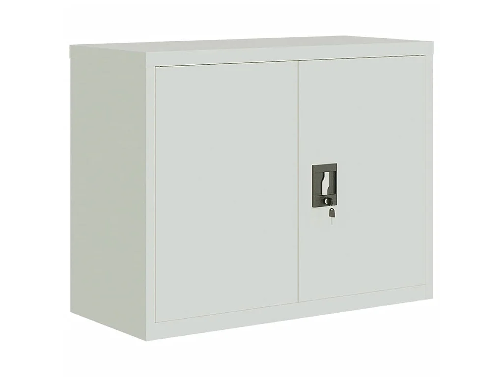 Classeur gris clair 90x40x70 cm acier