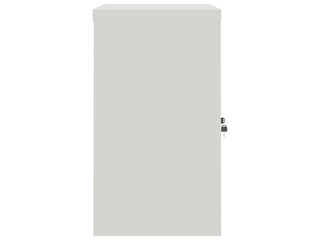 Aktenschrank Hellgrau 90x40x70 cm Stahl