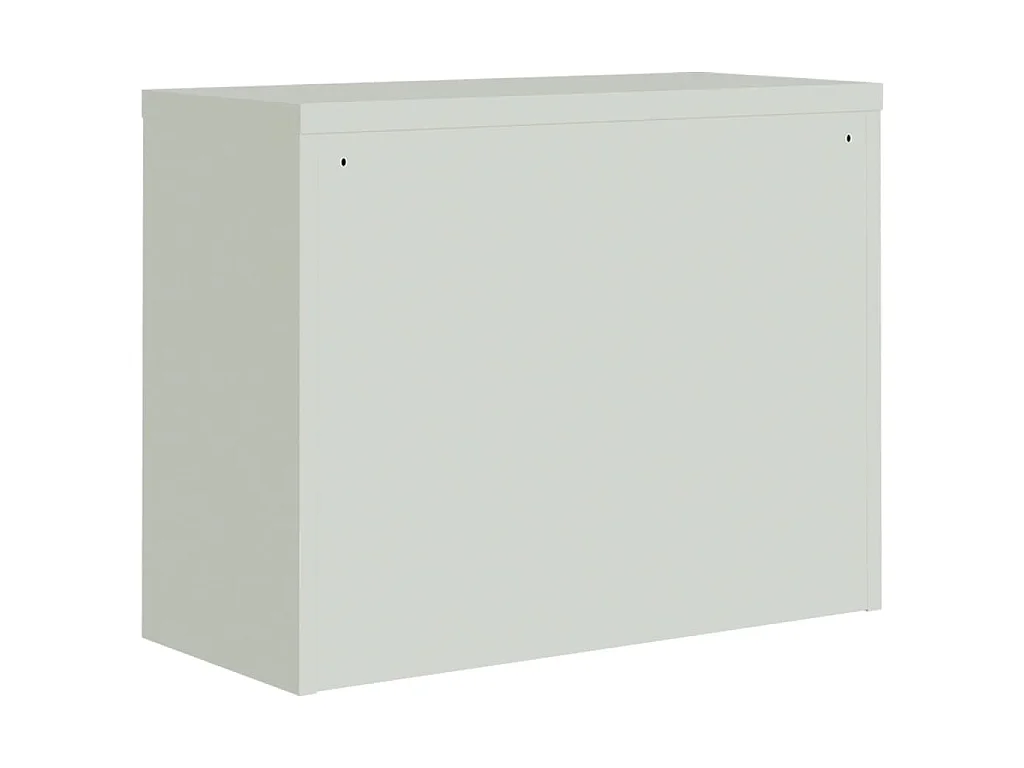 Aktenschrank Hellgrau 90x40x70 cm Stahl